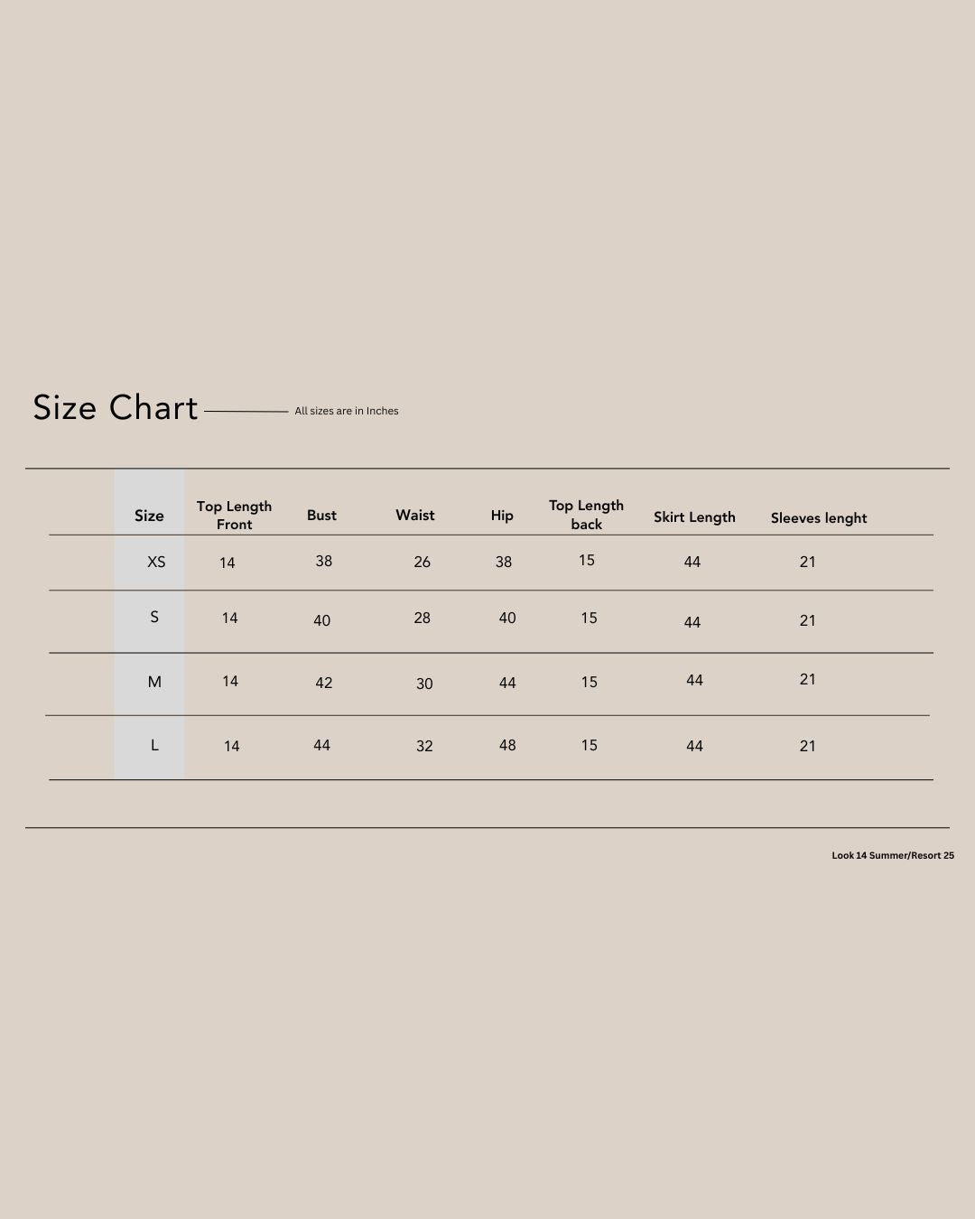 Fitted Sea Print Set - Look 14